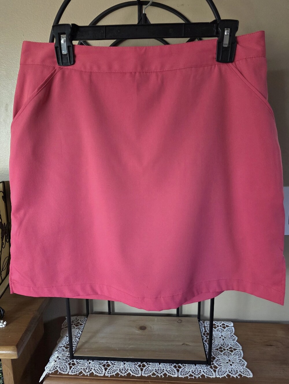 Coral Bay Golf Women's Coral Pink A-Line Activewear Skort Size 10
